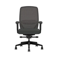 HON Nucleus Fabric/Mesh Swivel Task Chair, Black (HNR1KD.Y2.STC.A.H.IM.UR10.BL.SB.T)
