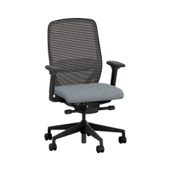 HON Nucleus Fabric/Mesh Swivel Task Chair, Basalt/Black (HNR1KD.Y2.STC.A.H.IM.APX25.BL.SB.T)