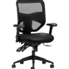 HON Prominent 2-Way Arms Mesh/Leather High-Back Task Chair, Black (BSXVL532SB11)