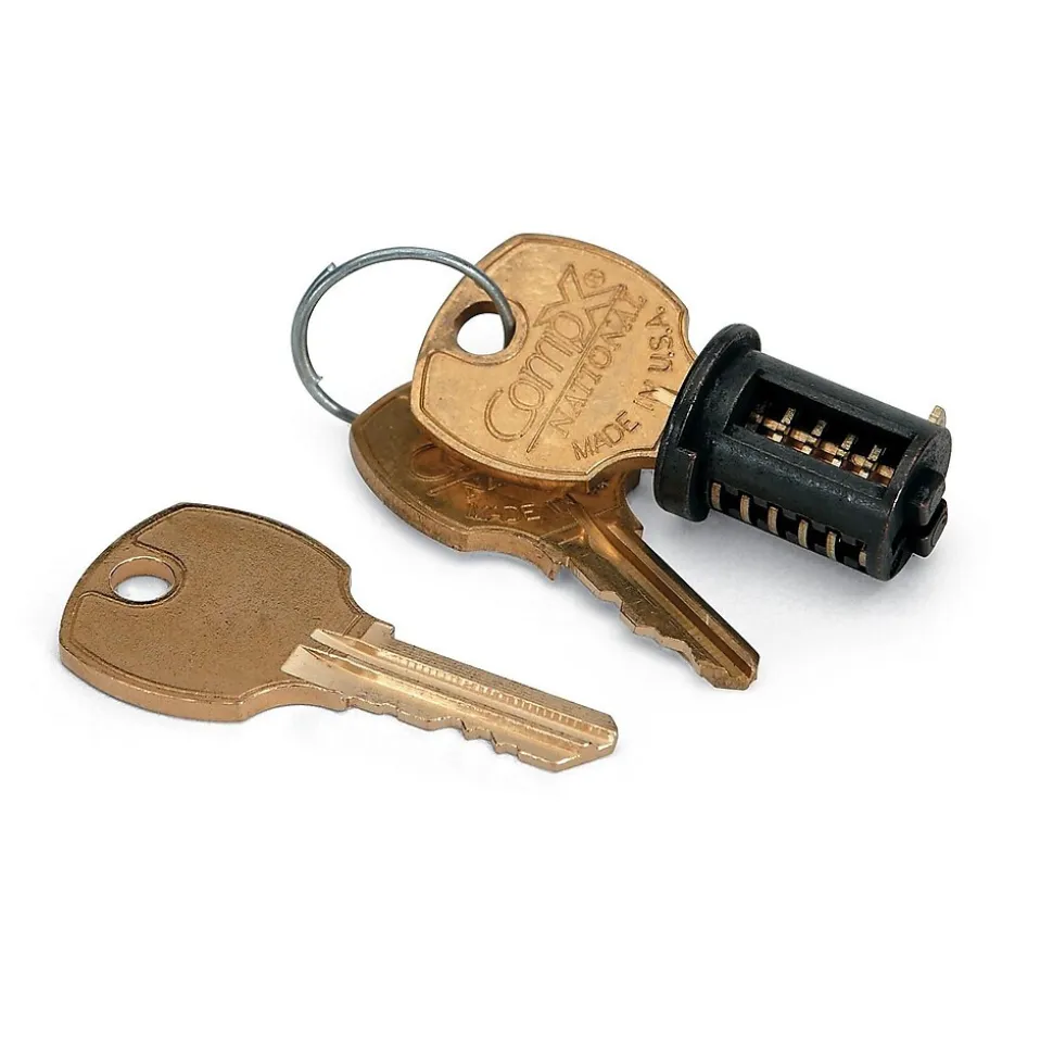 HON Removable Lock Core Kit For Metal Casegoods, Black