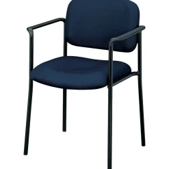 HON Scatter Fabric Stacking Guest Chair, Fixed Arms, Navy (BSXVL616VA90)