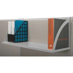 HON Verse Hanging Shelf, 14.5" x 60" x 14", Gray/Silver (BSXVSH60GYGY)