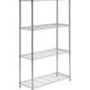 Honey Can Do 4-Shelf Metal Unit, 36"W, Chrome (SHF-09439)