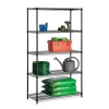 Honey Can Do 5-Shelf Metal Unit, 42"W, Black (SHF-01440)