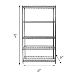 Honey Can Do 5-Shelf Metal Unit, 42