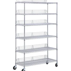 Honey Can Do 6-Tier Steel Shelving 600 Lb. Capacity, Chrome (SHF-0926)