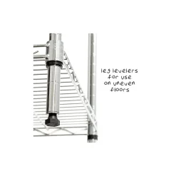 Honey-Can-Do Mini Microwaveable Shelf w/MDF Top, Chrome (SHF-09256)