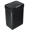 Honey-Can-Do Motion Sensor Steel Indoor Trash Can with Automatic Lid, 13.2 Gallon, Black (TRS-08415)