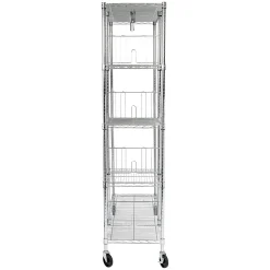 Honey-Can-Do Rolling Closet with Garment Bar and Shelves, 18