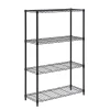 Honey-Can-Do 4-Shelf Metal Shelving Unit, 36"W, Black (SHF-03936)