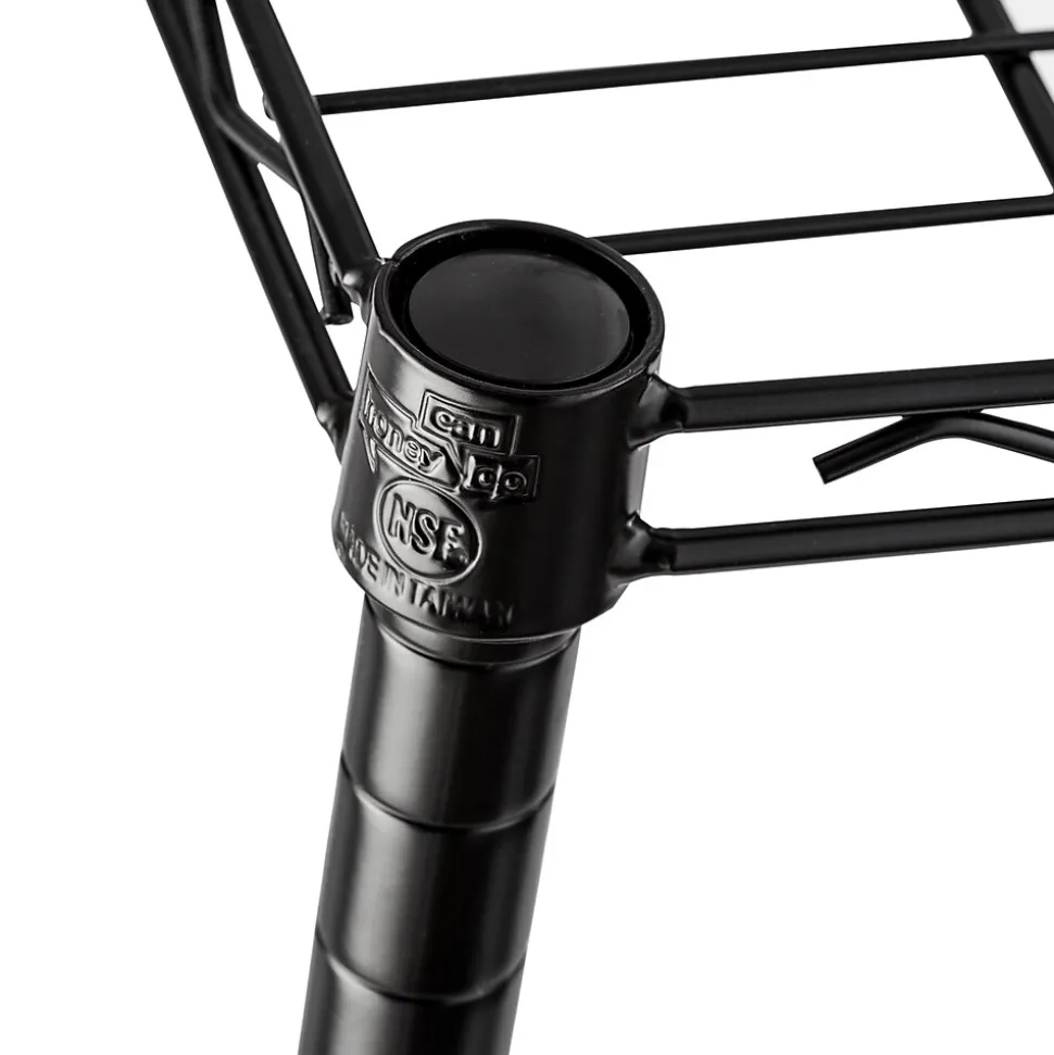 Honey-Can-Do 5-Shelf Metal Unit, 36"W, Black (SHF-09627)