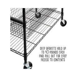 Honey-Can-Do 3-Shelf Steel Shelving Unit, 73.6