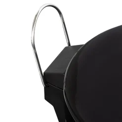 Honey-Can-Do Steel Round Step Trash Can with Lid, Black, 3.17 Gallon (TRS-05170)