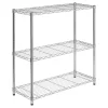Honey-Can-Do Three Tier Storage Shelf, Chrome (SHF-09367)