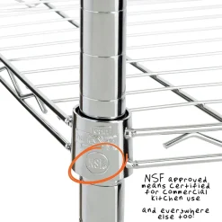 Honey-Can-Do Three Tier Storage Shelf, Chrome (SHF-09367)