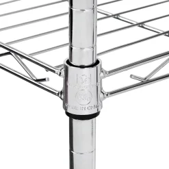 Honey-Can-Do 6-Tier Compact Triangle Corner Shelving Unit, Chrome (SHF-10025)