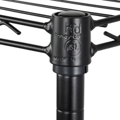 Honey-Can-Do 6-Tier Compact Triangle Corner Shelving Unit, Black (SHF-10005)