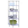 Honey-Can-Do 5-Tier Corner Shelf, Chrome (SHF-04886)
