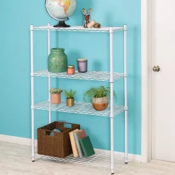 Honey-Can-Do 4-Tier Heavy-Duty Adjustable Shelving Unit with 250-lb Weight Capacity, 14
