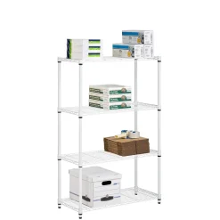 Honey-Can-Do 4-Tier Heavy-Duty Adjustable Shelving Unit with 250-lb Weight Capacity, 14