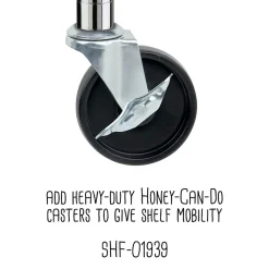 Honey-Can-Do 5-Tier Heavy-Duty Adjustable Shelving Unit with 800-lb Shelf Capacity, 18