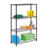 Honey-Can-Do 4-Tier 250lb. Capacity Shelving Unit, Black (SHF-01908)