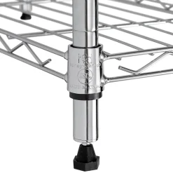 Honey-Can-Do 4-Tier Slim Profile Shelving Unit, Chrome (SHF-10022)