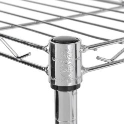 Honey-Can-Do 4-Tier Slim Profile Shelving Unit, Chrome (SHF-10022)