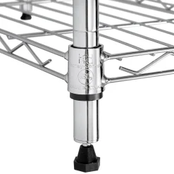 Honey-Can-Do 4-Tier Slim Profile Wide Shelving Unit, 48