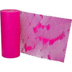 Honeycomb Packing Paper Roll, Fuchsia Pink, 12" x 328' (PP10001FU)