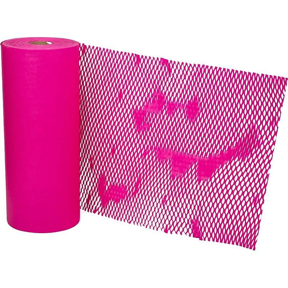 Honeycomb Packing Paper Roll, Fuchsia Pink, 12" x 328' (PP10001FU)