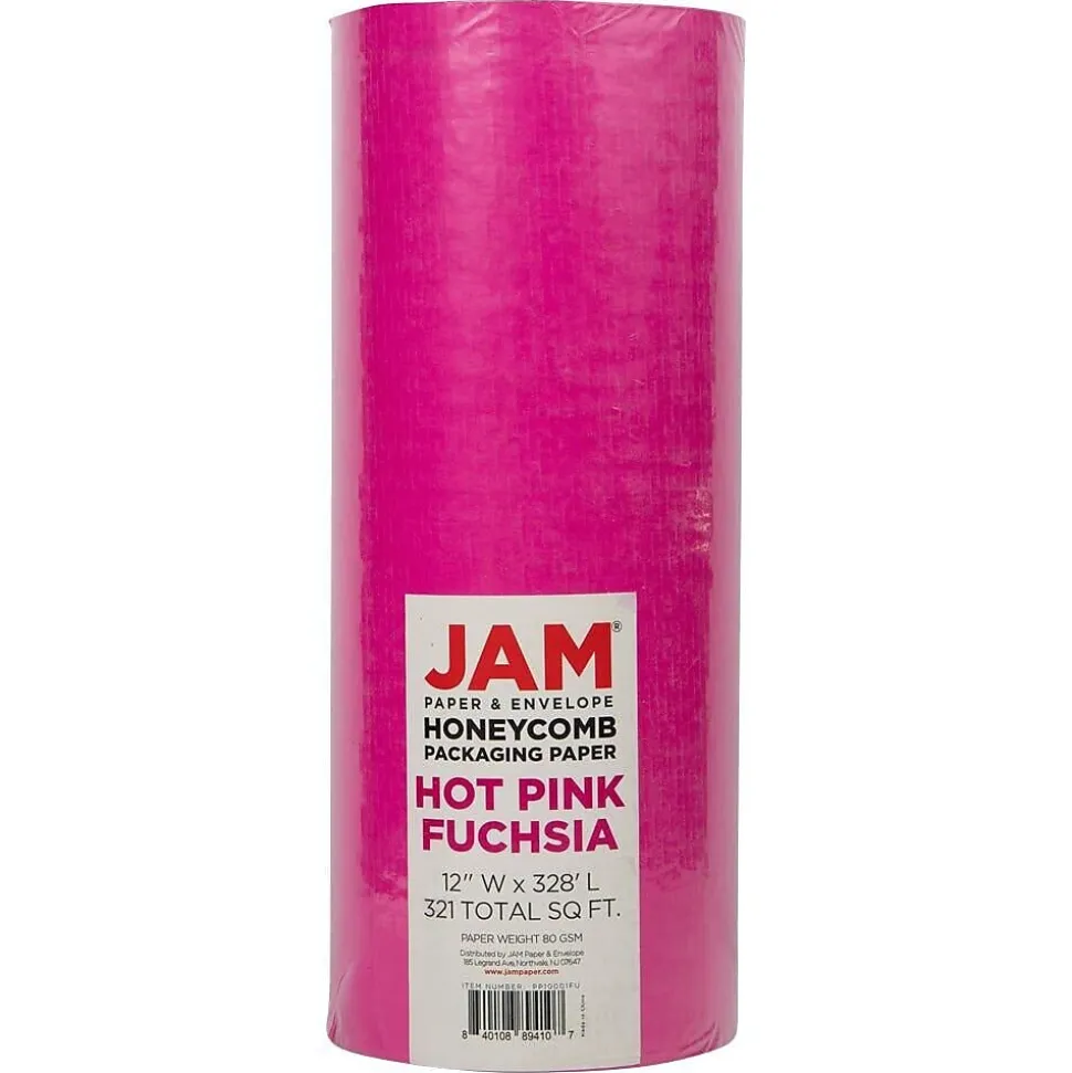 Honeycomb Packing Paper Roll, Fuchsia Pink, 12" x 328' (PP10001FU)