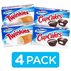 Hostess Twinkie & Cupcake Variety Pack, 4/Pack (600-04134)