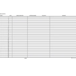House of Doolittle Class Record Book, 8.5