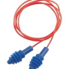 Howard Leight® AirSoft® Red Poly Cord Reusable Earplugs, Blue, 27 dB, 50/BX