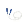 Howard Leight® AirSoft® White Nylon Cord Reusable Earplugs, Blue, 27 dB, 100/BX