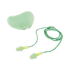 Howard Leight Fusion Reusable Earplugs, Corded, Green, 27 dB, 100/Box (FUS30S-HP)