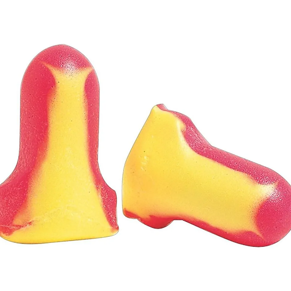 Howard Leight Laser Lite Uncorded Earplugs, Magenta/Yellow, 500/Box (LL-1-D) (LL-1-D)