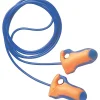 Howard Leight® Laser Trak® Corded Detectable Earplugs, Orange/Blue, 32 dB, 100/BX