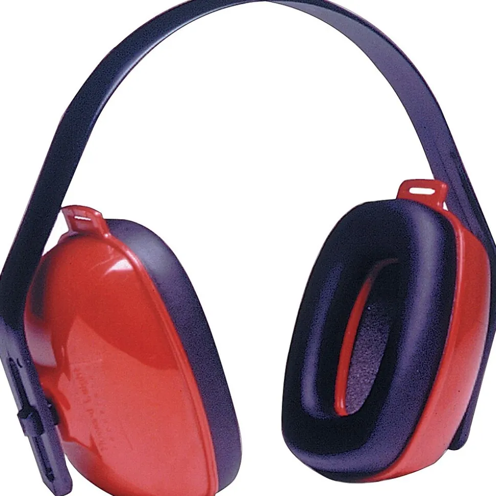 Howard Leight® QM24+® Overhead Earmuffs, Red, 25 dB