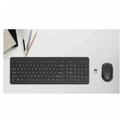 HP 330 Wireless Ergonomic Keyboard & Mouse Combo, Black (HP2V9E6AA)