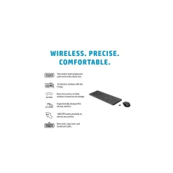 HP 330 Wireless Ergonomic Keyboard & Mouse Combo, Black (HP2V9E6AA)