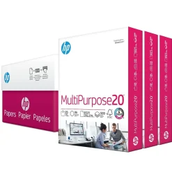 HP 8.5" x 11" Multipurpose Paper, 20 lbs., 96 Brightness, 1500 Sheets/Carton (112530)