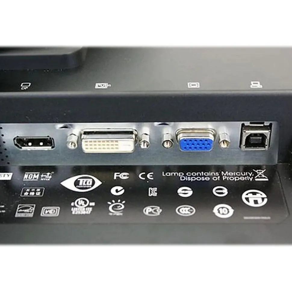 HP Compaq LA2205WG Refurbished 22" LCD Monitor, Black/Brushed Aluminum