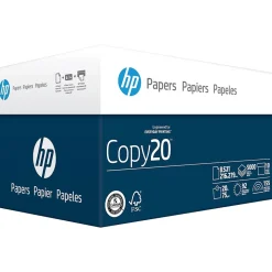 HP Copy20 8.5" x 11" Multipurpose Paper, 20 lbs., 92 Brightness, 500 Sheets/Ream, 10 Reams/Carton (200230)