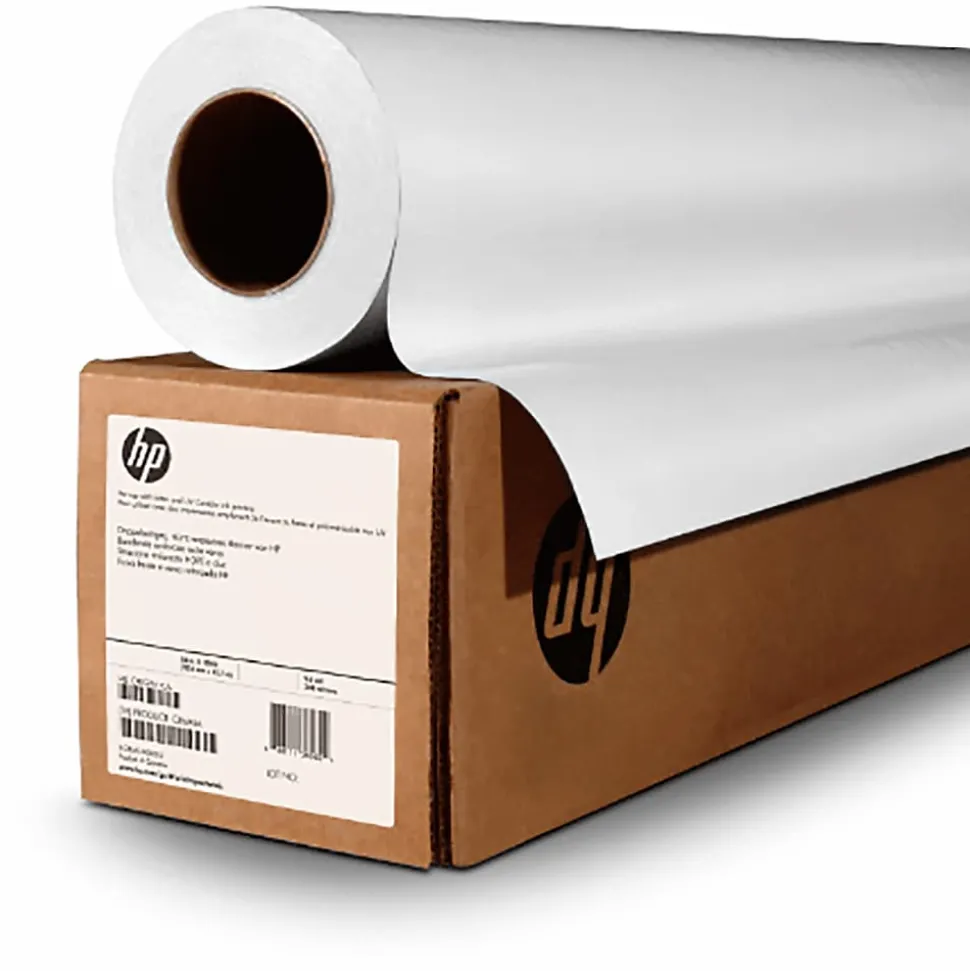 HP Designjet Universal Bond Paper, 21 lbs., 4.2 mil, 24" x150 ft., White, 1/Roll (HEWQ1396A)