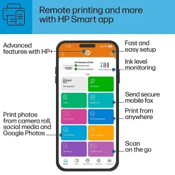 HP DeskJet 2734e Wireless Color Inkjet Printer, All-In-One, Print, Scan, Copy, 6 Months FREE Ink with HP+ (26K72A#B1H)