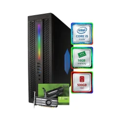 HP EliteDesk 800 G2 Refurbished Gaming Desktop Computer, Intel Core i5-6500, 16GB Memory, 500GB SSD (BTG-00050041STP)