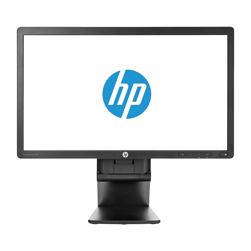 HP EliteDisplay E221 Refurbished 21.5" LED Monitor, Black