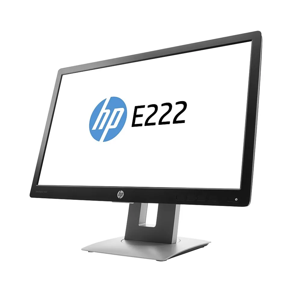 HP EliteDisplay Refurbished 21.5" LED Monitor, Black/Silver (HPR-E222)